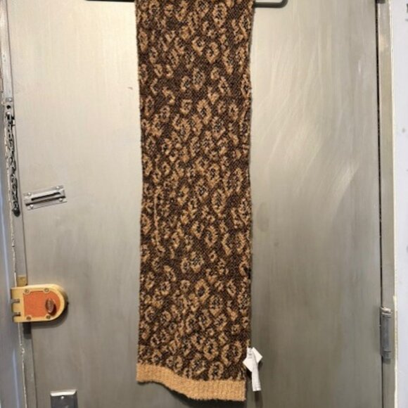 Retro Leopard Print Oblong Knit Scarf - Picture 15 of 16